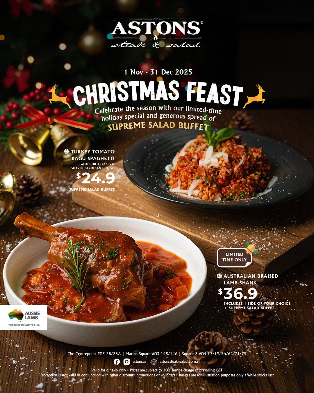 ASTONS Steak & Salad Christmas Feast ASTONS Steak & Salad Christmas Feast 2025
